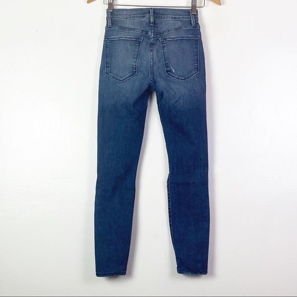 Frame Denim Jeans Le High Skinny Distressed Denim Jeans Sz 25 LHSk231 - Picture 9 of 11